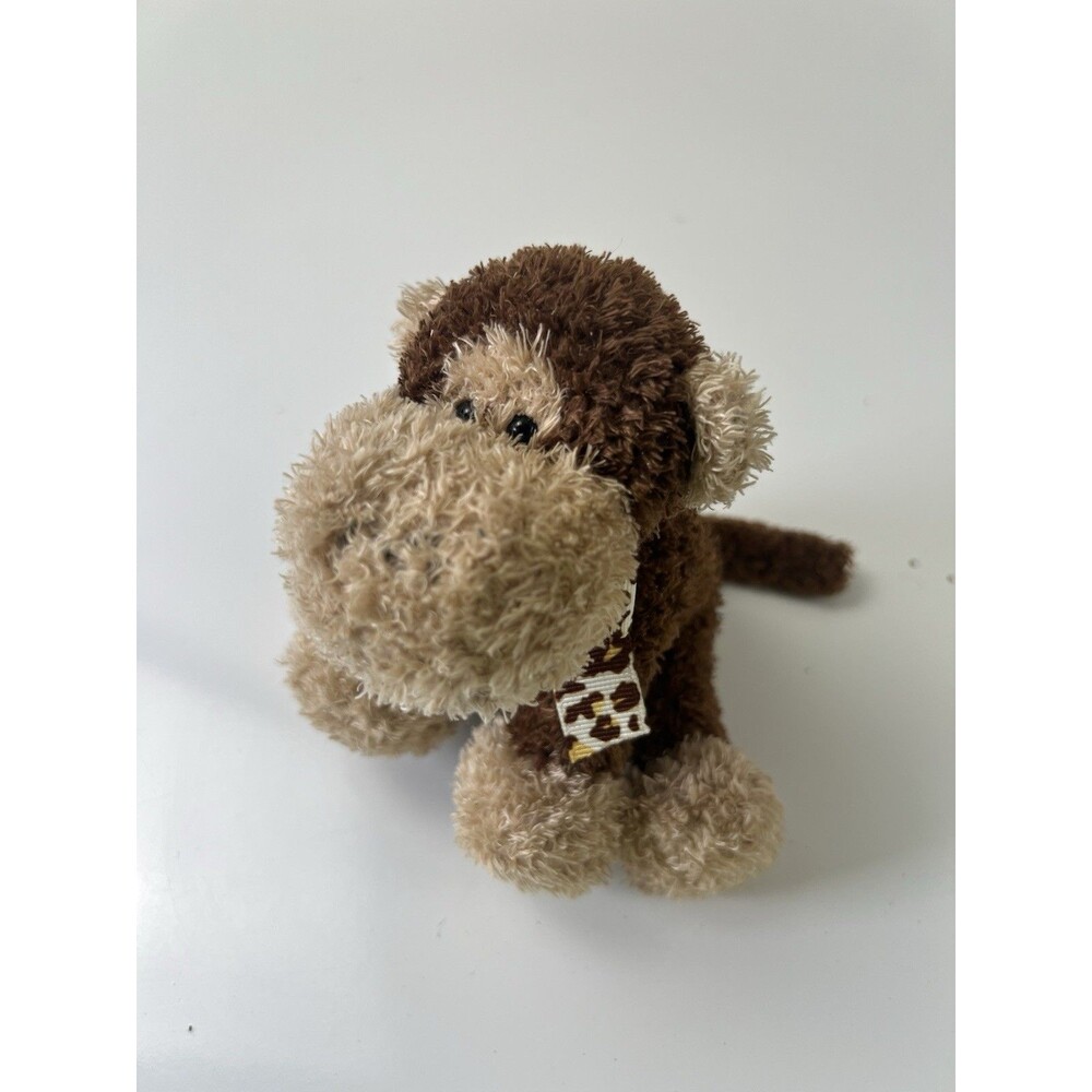 World Market Chimpanzee Monkey Miniature Stuffed Animal Beanbag Plush Toy Lovey